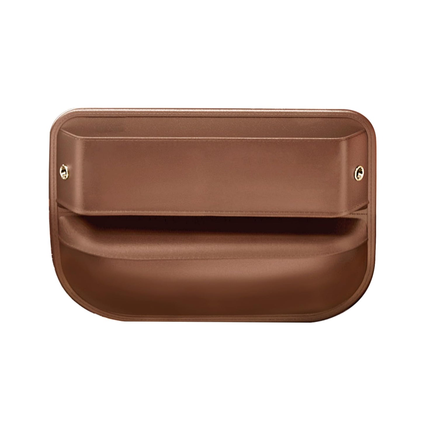 Car Seat Gap Filler Leather Car Box Seat Organizer and Storage Automotive Accessories with Pockets- Front Seats Car Adjustable Gap Filler for Phones, Glasses, Keys, Cards