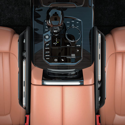 Car Seat Gap Filler Leather Car Box Seat Organizer and Storage Automotive Accessories with Pockets- Front Seats Car Adjustable Gap Filler for Phones, Glasses, Keys, Cards