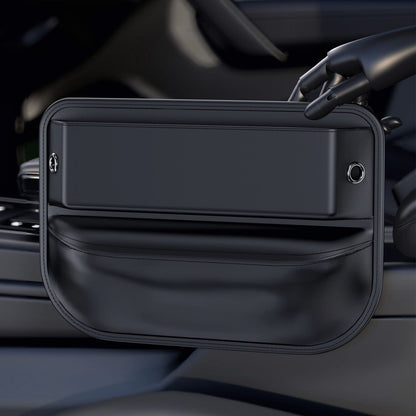 Car Seat Gap Filler Leather Car Box Seat Organizer and Storage Automotive Accessories with Pockets- Front Seats Car Adjustable Gap Filler for Phones, Glasses, Keys, Cards