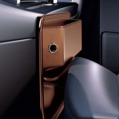 Car Seat Gap Filler Leather Car Box Seat Organizer and Storage Automotive Accessories with Pockets- Front Seats Car Adjustable Gap Filler for Phones, Glasses, Keys, Cards