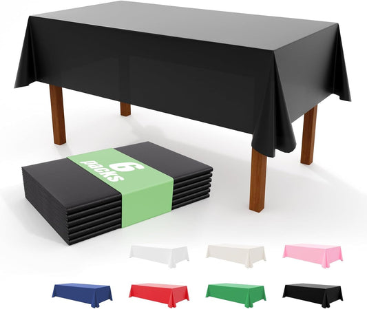 6 Pack Disposable Tablecloth For Party Decor