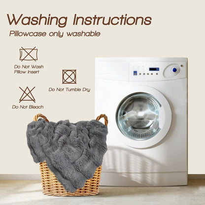 YZ HOME Faux Fur Fluffy Body Pillow for Adults 20x54 Inch