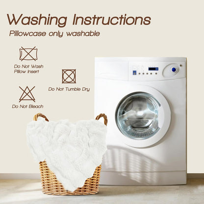 YZ HOME Faux Fur Fluffy Body Pillow for Adults 20x54 Inch