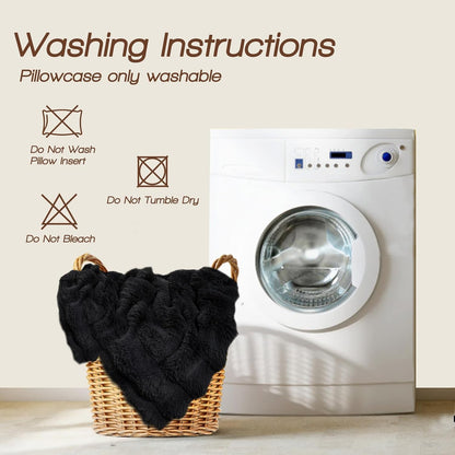 YZ HOME Faux Fur Fluffy Body Pillow for Adults 20x54 Inch